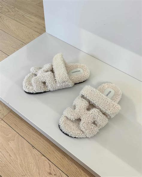 hermes wool sandals